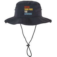 Intend Your Puns You Cowards Funny Bucket Hat