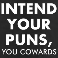 Intend Your Puns You Cowards Funny Adult Drive Performance Visor