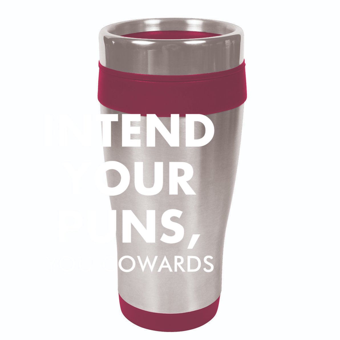 Intend Your Puns You Cowards Funny 15oz Campfire Ceramic Mug