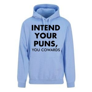 Intend Your Puns You Cowards Funny Unisex Surf Hoodie