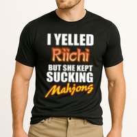 I Yelled Riichi But She Kept Sucking Mahjong Cooling Performance Crew T-Shirt