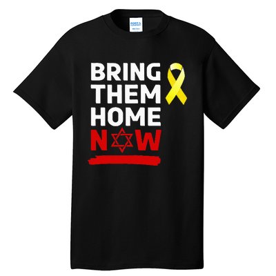 Israel Yellow Ribbon Symbol Bring Them Back Home Now Tall T-Shirt