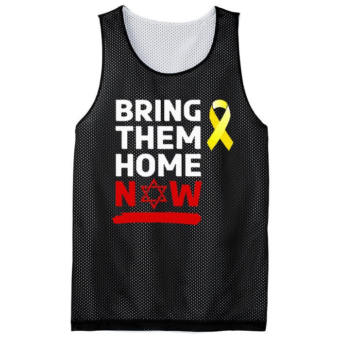 Israel Yellow Ribbon Symbol Bring Them Back Home Now Mesh Reversible Basketball Jersey Tank