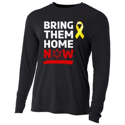 Israel Yellow Ribbon Symbol Bring Them Back Home Now Cooling Performance Long Sleeve Crew