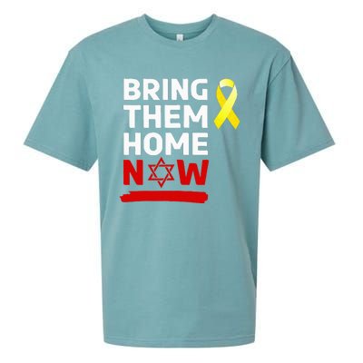 Israel Yellow Ribbon Symbol Bring Them Back Home Now Sueded Cloud Jersey T-Shirt