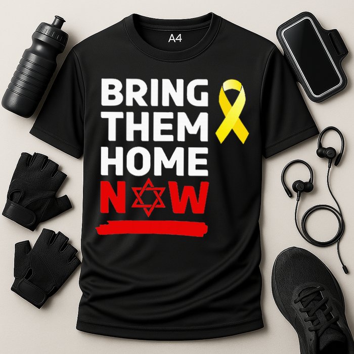 Israel Yellow Ribbon Symbol Bring Them Back Home Now Cooling Performance Crew T-Shirt