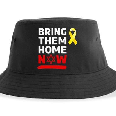 Israel Yellow Ribbon Symbol Bring Them Back Home Now Sustainable Bucket Hat