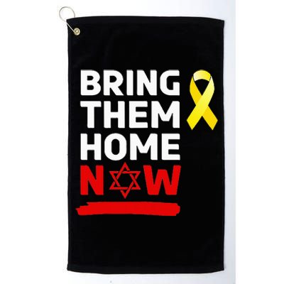 Israel Yellow Ribbon Symbol Bring Them Back Home Now Platinum Collection Golf Towel