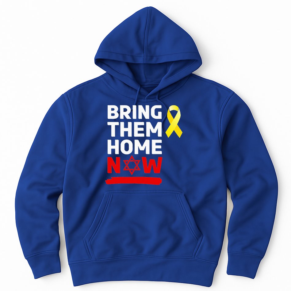 Israel Yellow Ribbon Symbol Bring Them Back Home Now Hoodie
