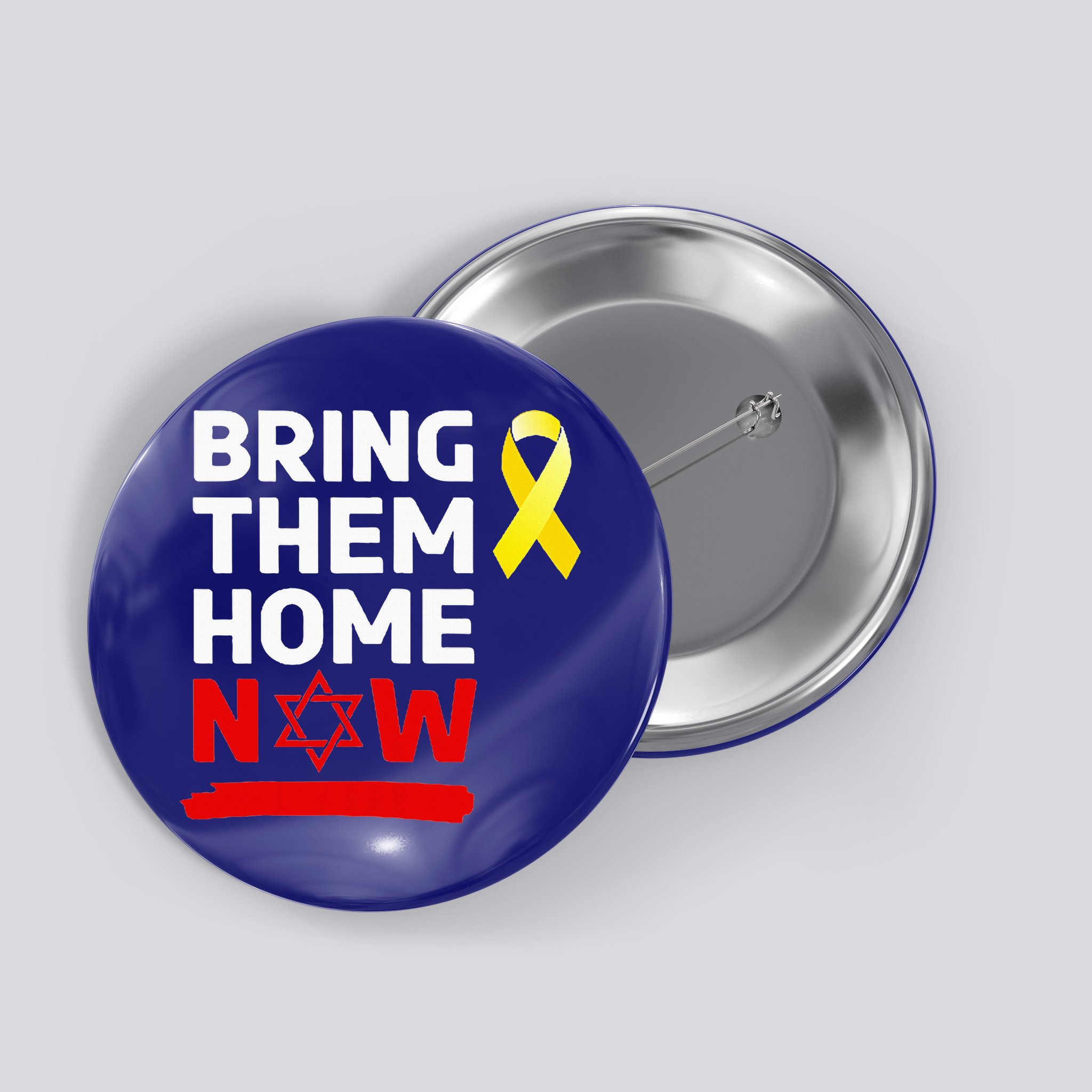 Israel Yellow Ribbon Symbol Bring Them Back Home Now Button