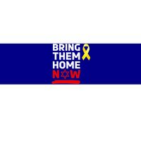 Israel Yellow Ribbon Symbol Bring Them Back Home Now Bumper Sticker