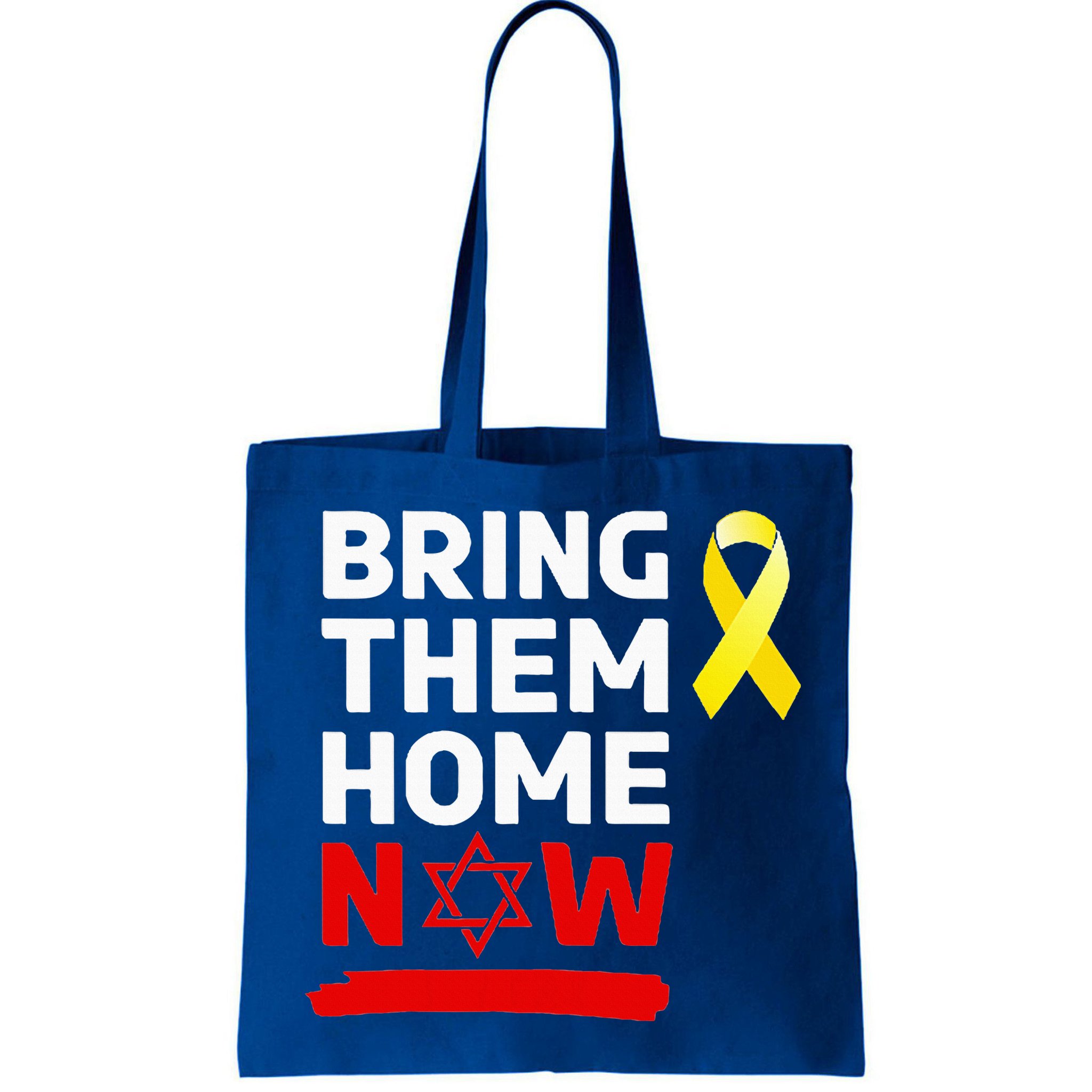 Israel Yellow Ribbon Symbol Bring Them Back Home Now Bag