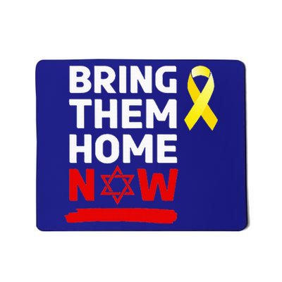 Israel Yellow Ribbon Symbol Bring Them Back Home Now Mousepad