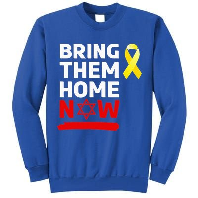 Israel Yellow Ribbon Symbol Bring Them Back Home Now Tall Sweatshirt