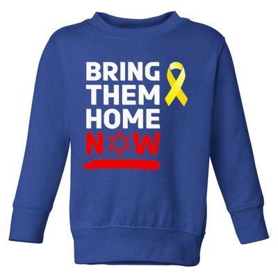 Israel Yellow Ribbon Symbol Bring Them Back Home Now Toddler Sweatshirt