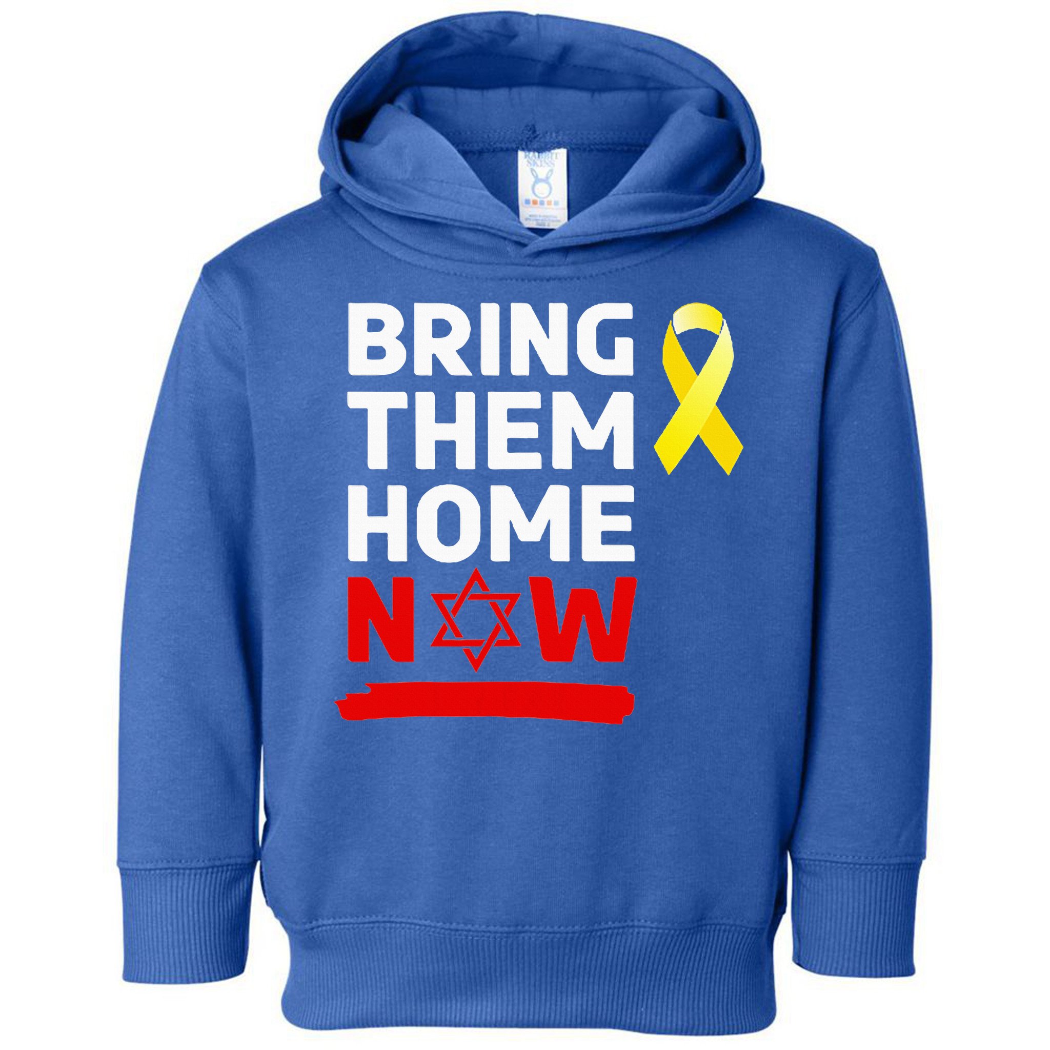 Israel Yellow Ribbon Symbol Bring Them Back Home Now Toddler Hoodie