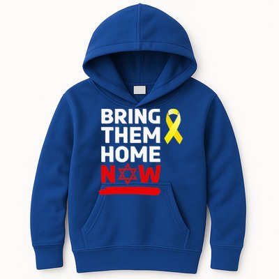 Israel Yellow Ribbon Symbol Bring Them Back Home Now Kids Hoodie