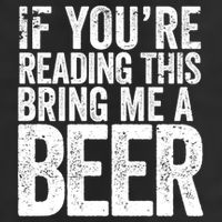 If Youre Reading This Bring Me A Beer Funny Bbq Chef Dad Gift Golf Towel