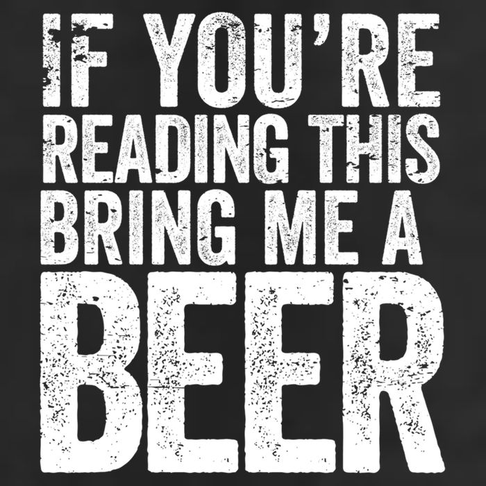 If Youre Reading This Bring Me A Beer Funny Bbq Chef Dad Gift Golf Towel