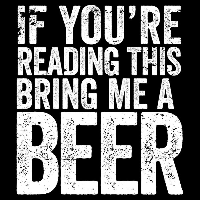 If Youre Reading This Bring Me A Beer Funny Bbq Chef Dad Gift Cropped Pullover Crew