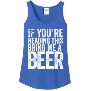 If Youre Reading This Bring Me A Beer Funny Bbq Chef Dad Gift Ladies Essential Tank