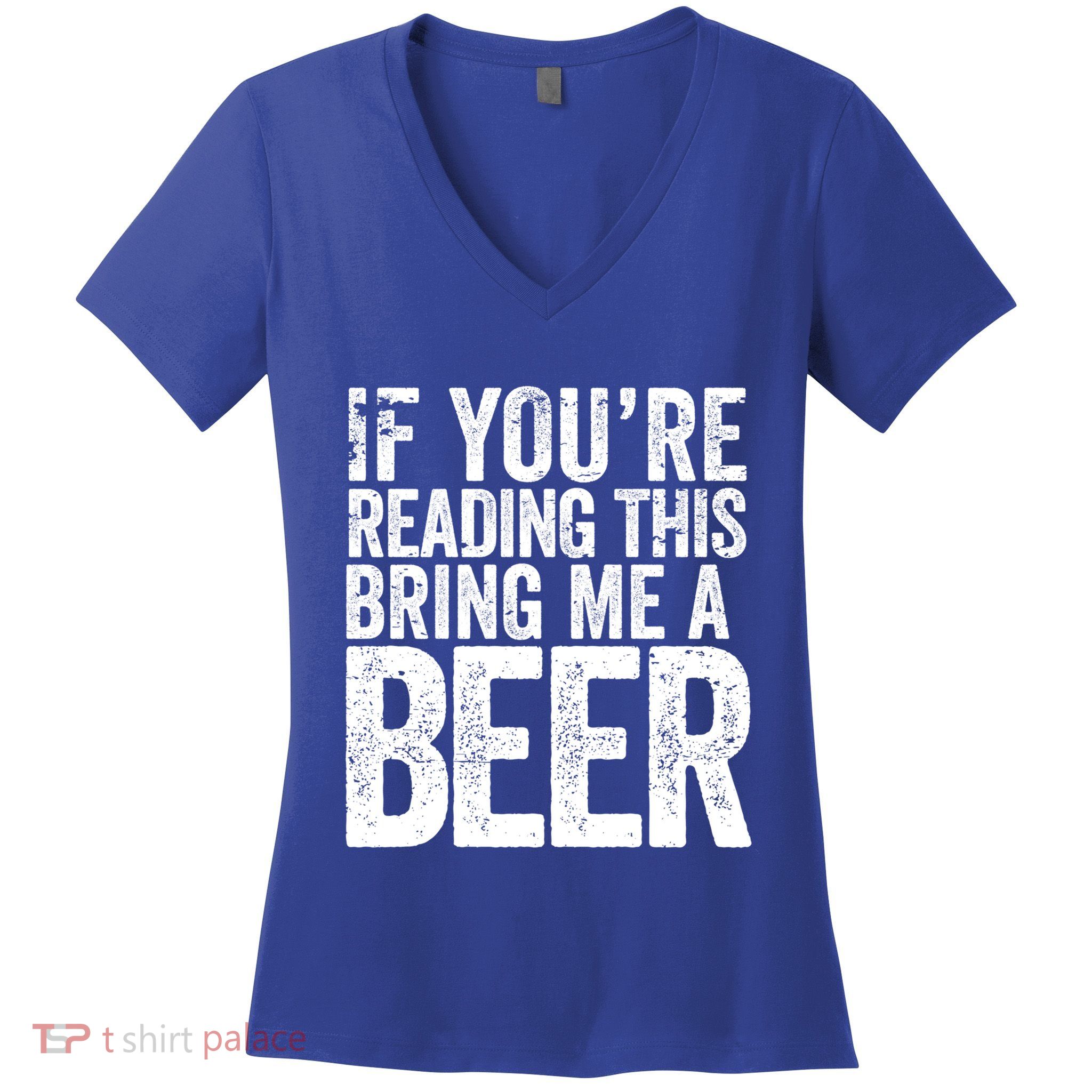 If Youre Reading This Bring Me A Beer Funny Bbq Chef Dad Gift Women's V-Neck T-Shirt