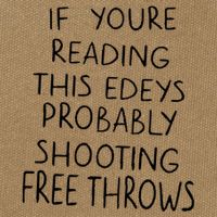 If YouRe Reading This EdeyS Probably Shooting Free Throws Cotton Canvas Backpack