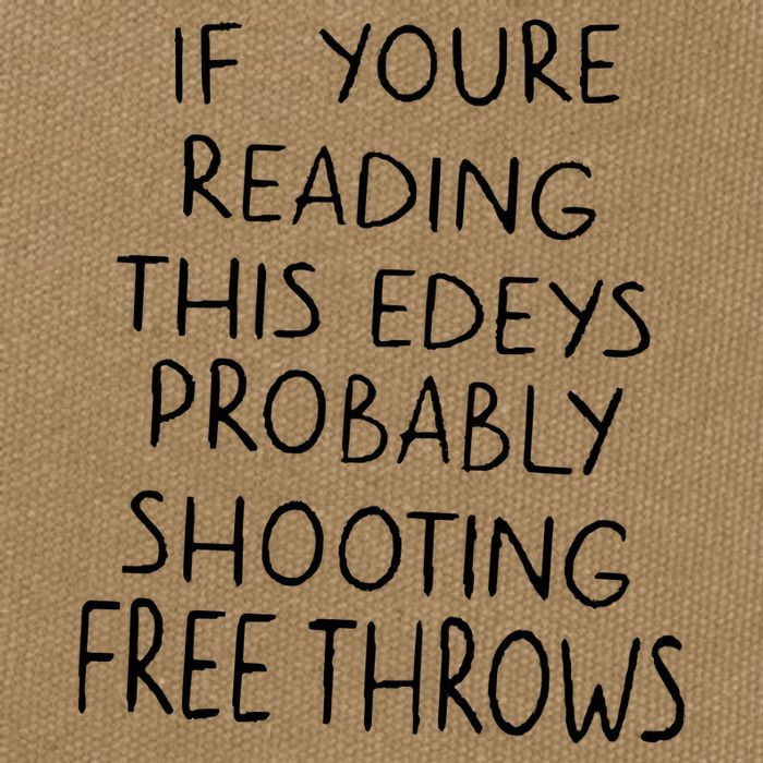 If YouRe Reading This EdeyS Probably Shooting Free Throws Cotton Canvas Backpack