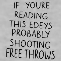 If YouRe Reading This EdeyS Probably Shooting Free Throws Ladies PosiCharge Tri-Blend Wicking Tank