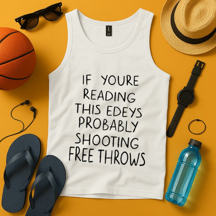 If YouRe Reading This EdeyS Probably Shooting Free Throws Tank Top