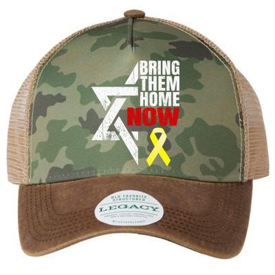 Israel Yellow Ribbon Symbol Bring Them Back Home Now Legacy Tie Dye Trucker Hat