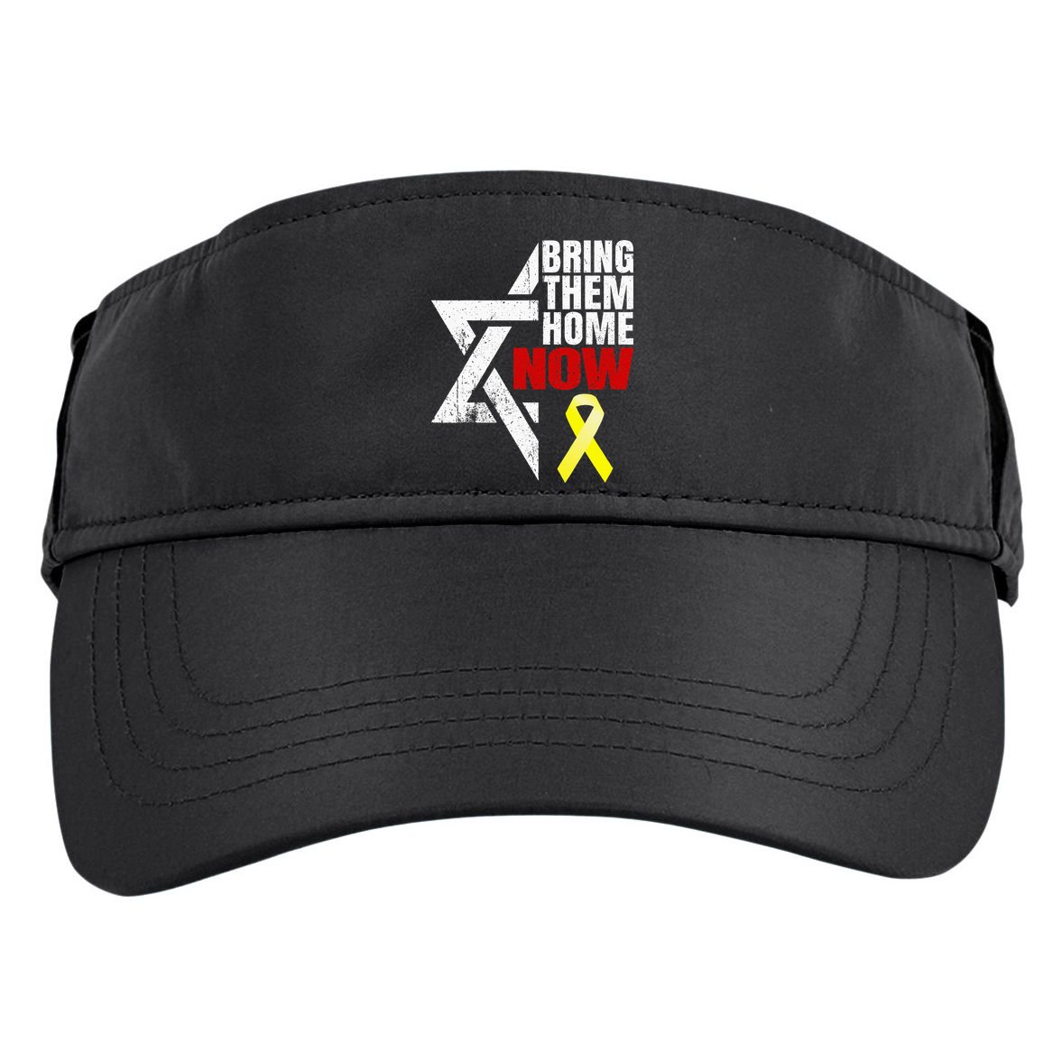 Israel Yellow Ribbon Symbol Bring Them Back Home Now Adult Drive Performance Visor