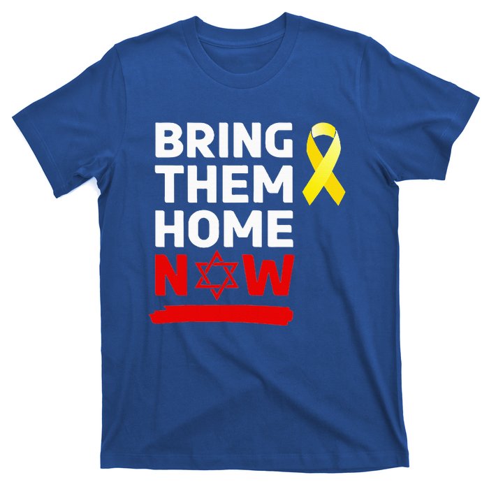 Israel Yellow Ribbon Symbol Bring Them Back Home Now T-Shirt