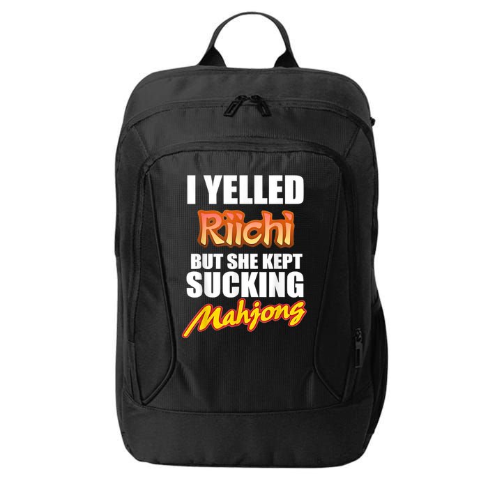 I Yelled Riichi But She Kept Sucking Mahjong City Backpack