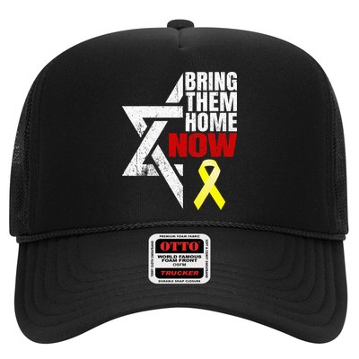 Israel Yellow Ribbon Symbol Bring Them Back Home Now Trucker Hat