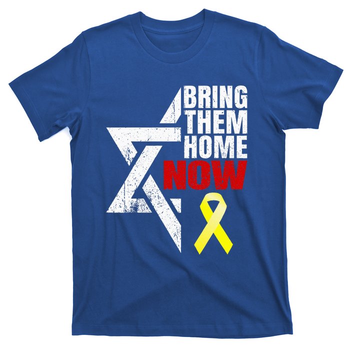 Israel Yellow Ribbon Symbol Bring Them Back Home Now T-Shirt