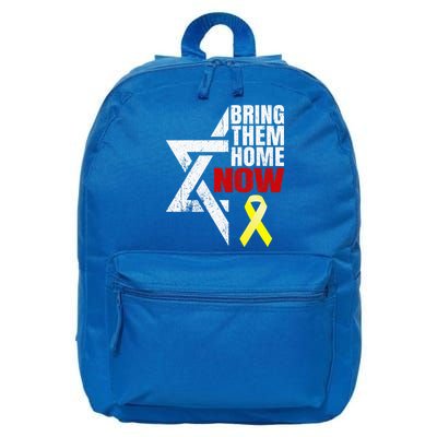 Israel Yellow Ribbon Symbol Bring Them Back Home Now 16 in Basic Backpack