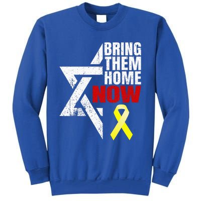 Israel Yellow Ribbon Symbol Bring Them Back Home Now Tall Sweatshirt