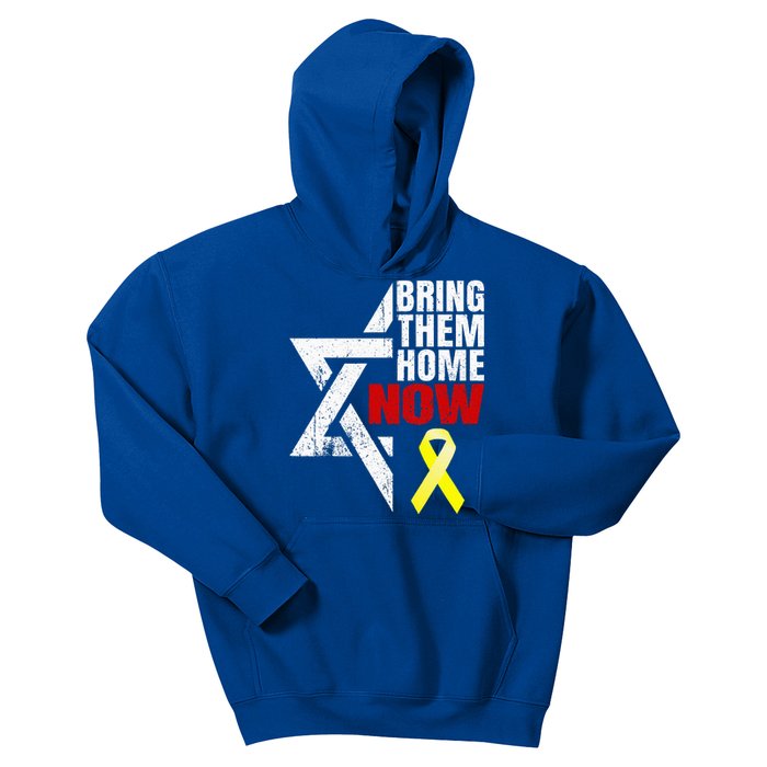 Israel Yellow Ribbon Symbol Bring Them Back Home Now Kids Hoodie