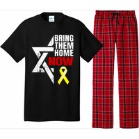 Israel Yellow Ribbon Symbol Bring Them Back Home Now Pajama Set