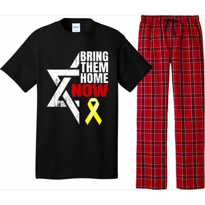 Israel Yellow Ribbon Symbol Bring Them Back Home Now Pajama Set