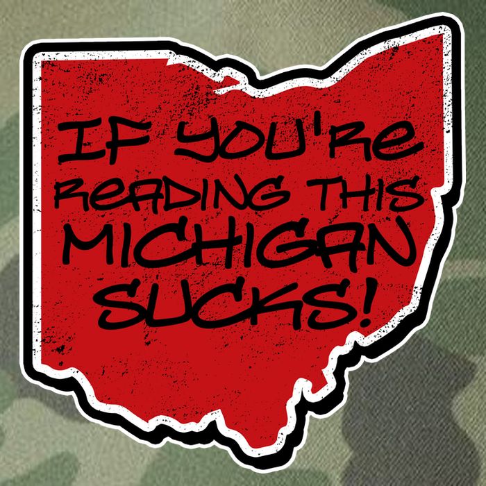 If You're Reading This Michigan Sucks Funny Ohio Legacy Tie Dye Trucker Hat