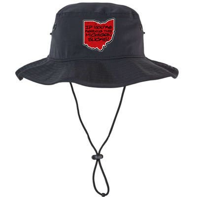 If You're Reading This Michigan Sucks Funny Ohio Legacy Cool Fit Booney Bucket Hat