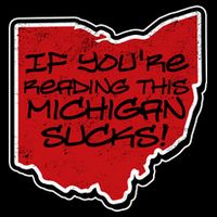 If You're Reading This Michigan Sucks Funny Ohio Drawstring Bag