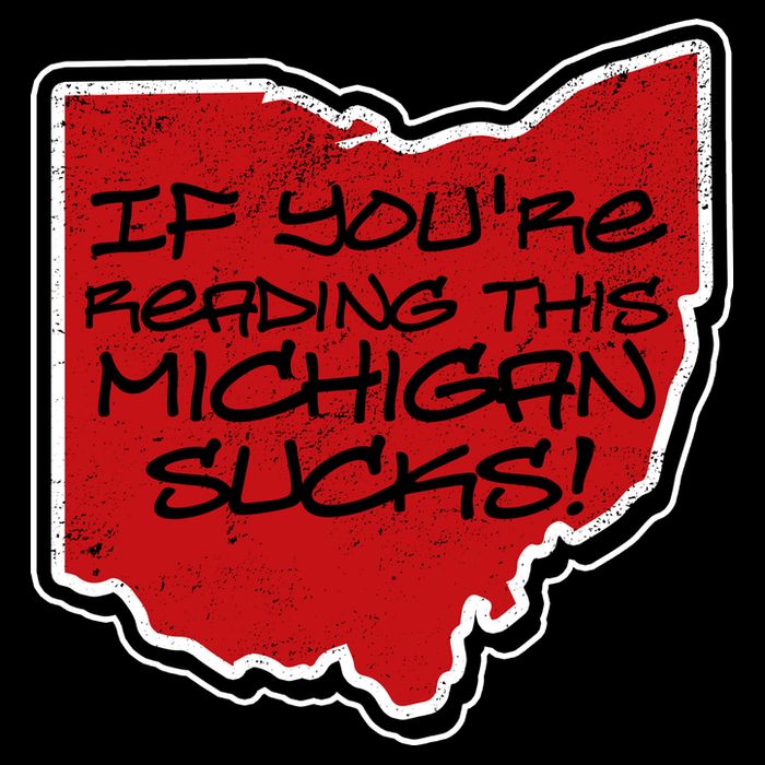 If You're Reading This Michigan Sucks Funny Ohio Drawstring Bag