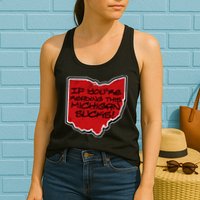 If You're Reading This Michigan Sucks Funny Ohio Womens Tank Top