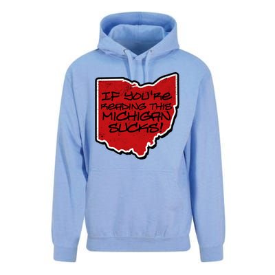 If You're Reading This Michigan Sucks Funny Ohio Unisex Surf Hoodie