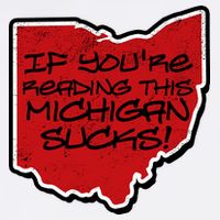 If You're Reading This Michigan Sucks Funny Ohio Garment-Dyed Sweatshirt