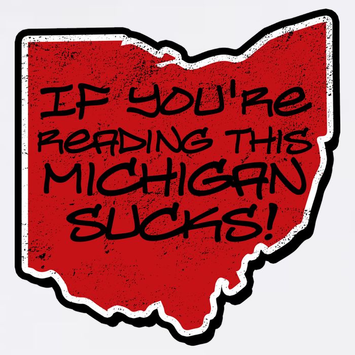 If You're Reading This Michigan Sucks Funny Ohio Garment-Dyed Sweatshirt