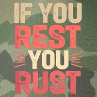 If You Rest You Rust Motivational Determination  Legacy Tie Dye Trucker Hat